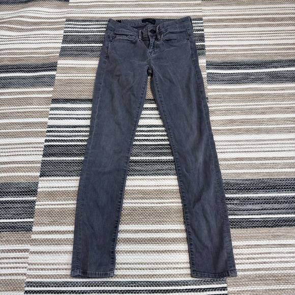 Vince Women's Jeans Skinny Ankle Low Rise Denim Used Black Size 24 - Picture 1 of 13